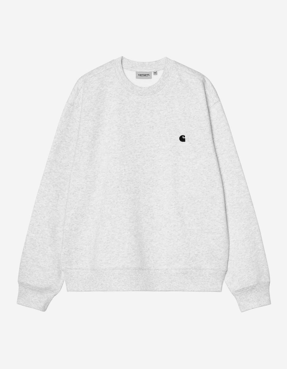 Sudadera Crew MACK SWEAT - Ash Heather / Black