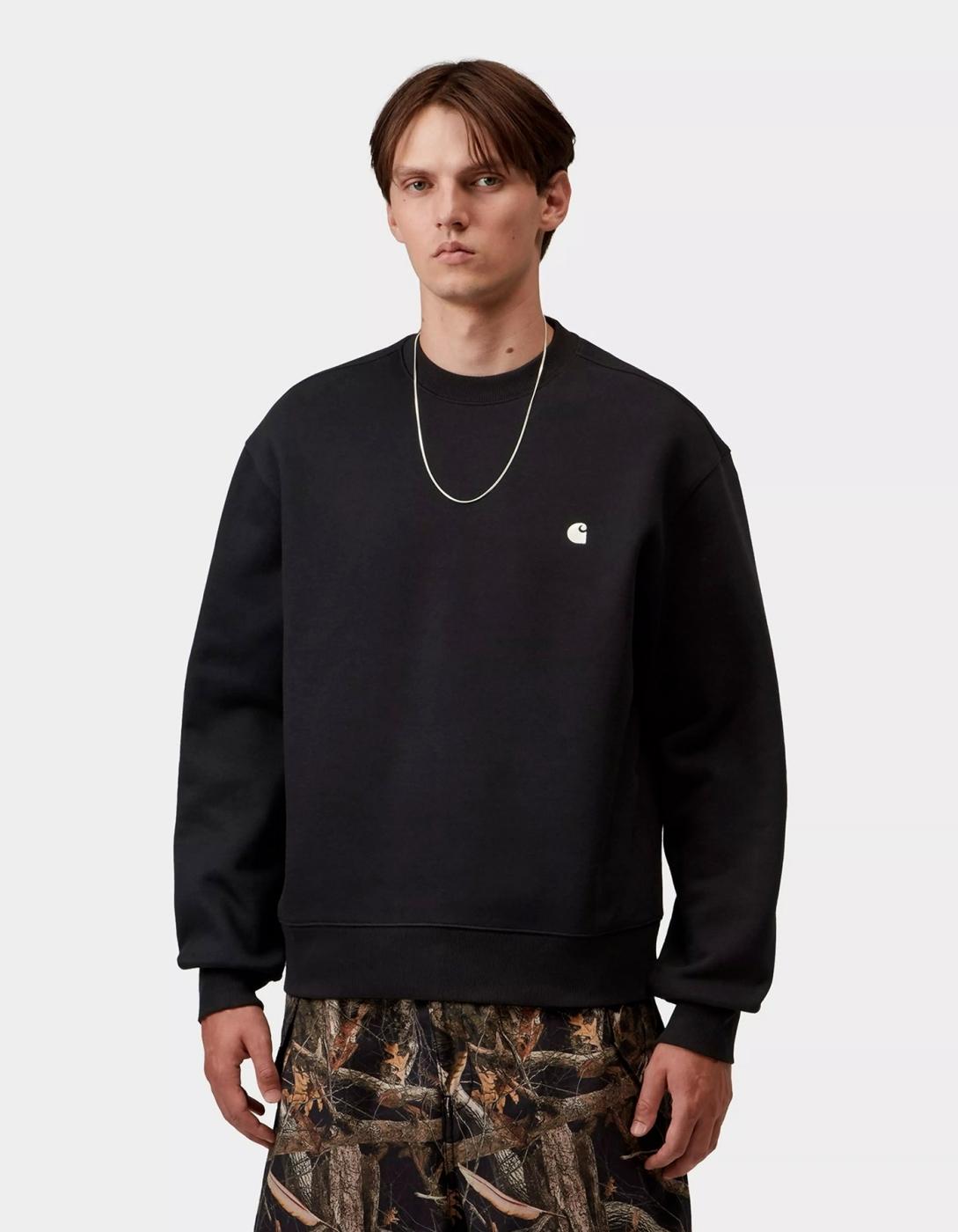 Sudadera Crew MACK SWEAT - Black / Wax