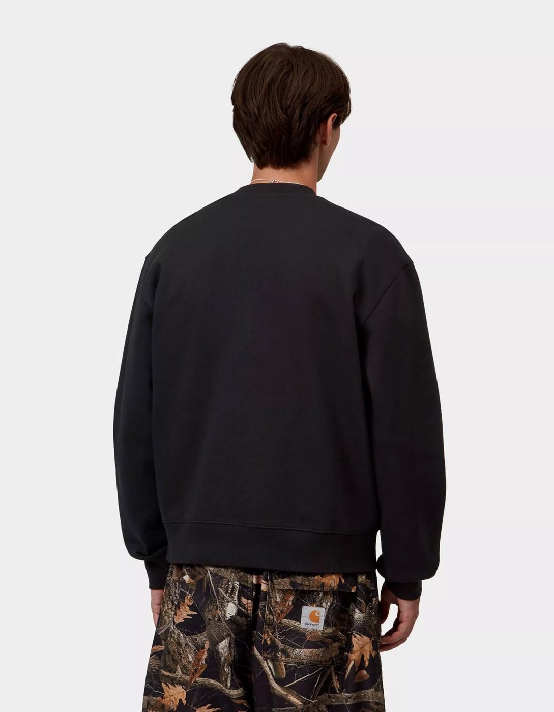 Sudadera Crew MACK SWEAT - Black / Wax