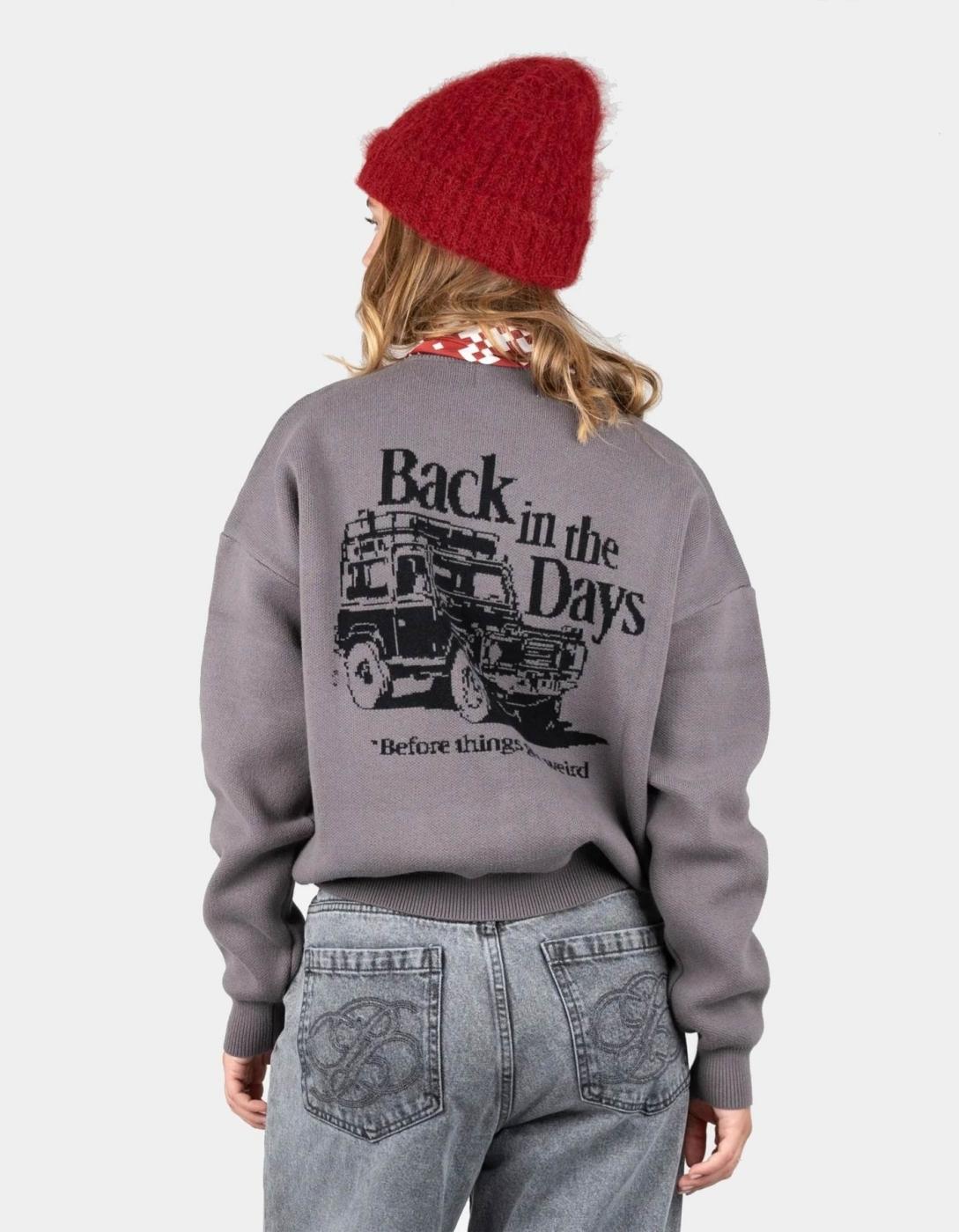 Sudadera Crew PROHIBITED BACK IN THE DAYS - Grey