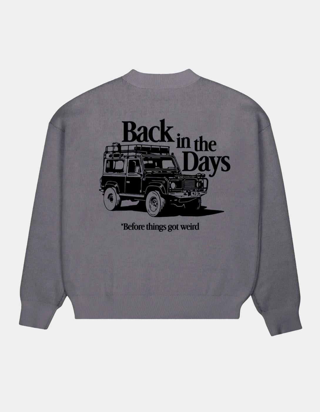 Sudadera Crew PROHIBITED BACK IN THE DAYS - Grey