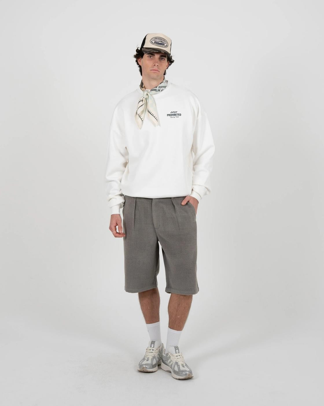 Sudadera Crew PROHIBITED IN A RUSH - Off White