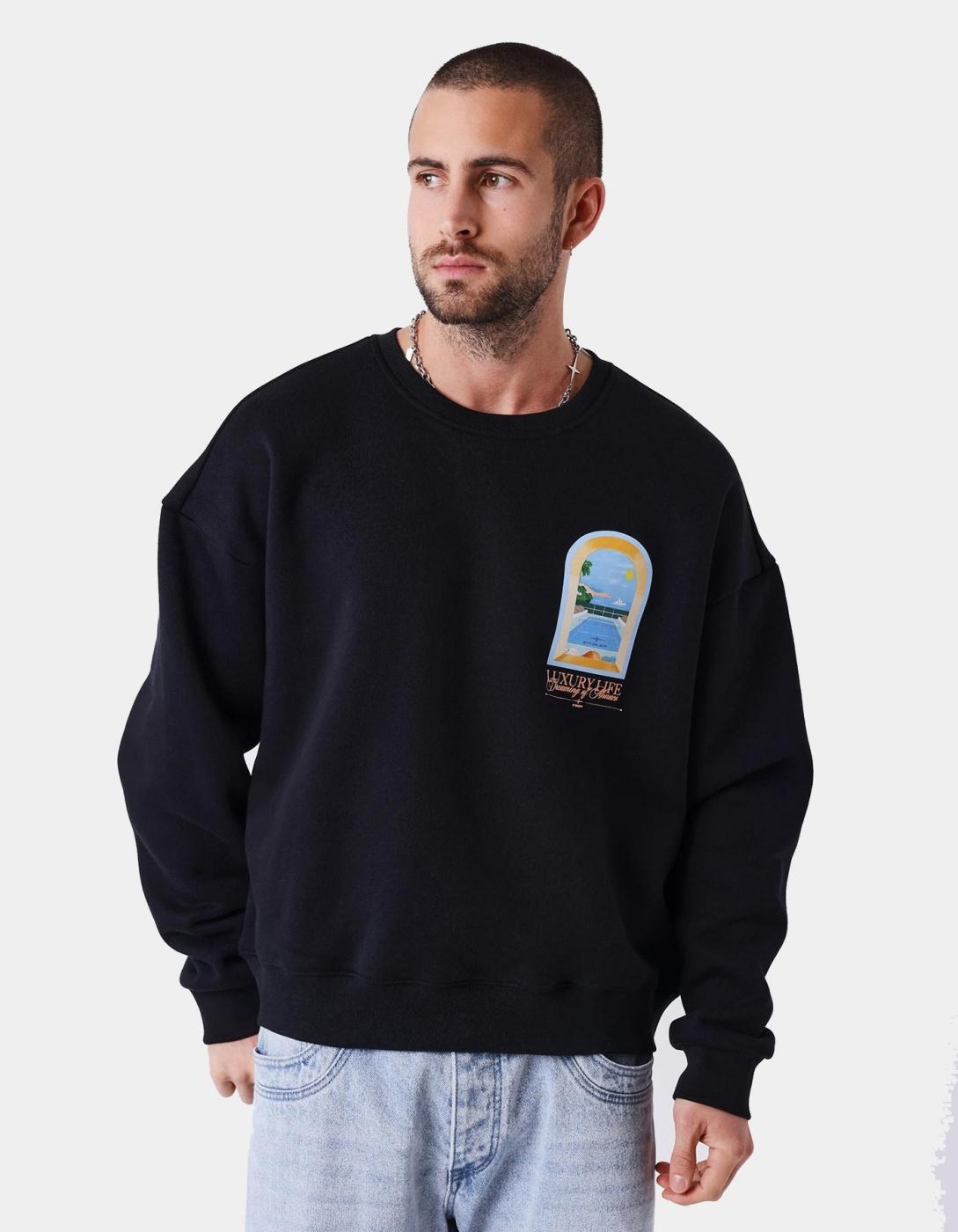 Sudadera Crew PROJECT X PARIS 2622342 - Negro