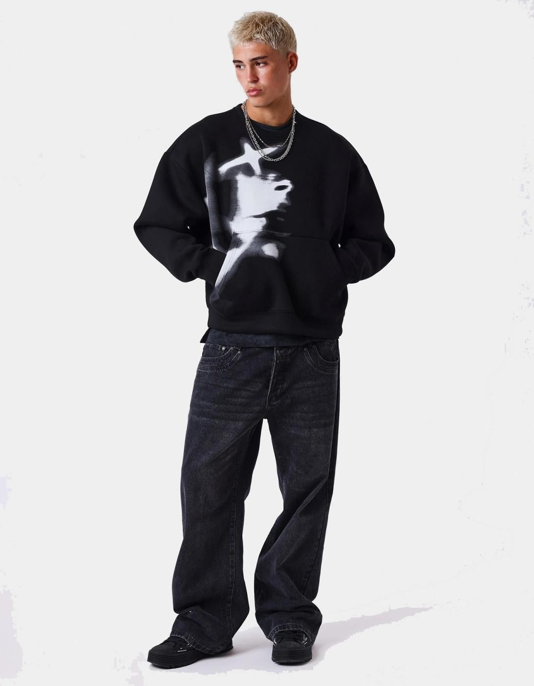 Sudadera Crew PXP 2622308 - Black