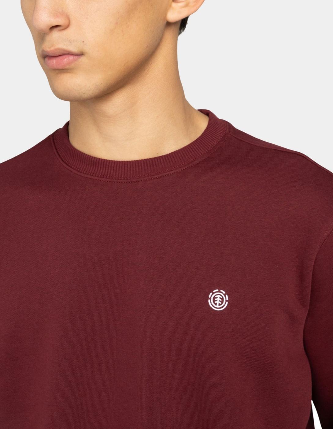 Sudadera ELEMENT Crew ICON EMBROIDERY - Zinfandel