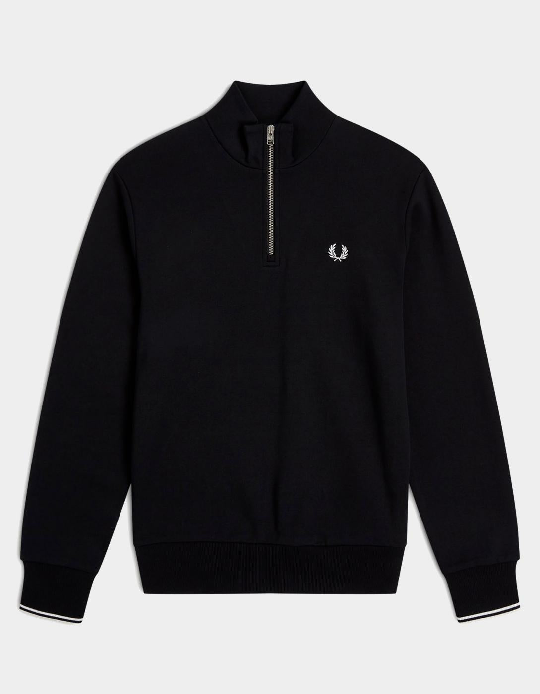 Sudadera FRED PERRY HALF ZIP M3574 - Black