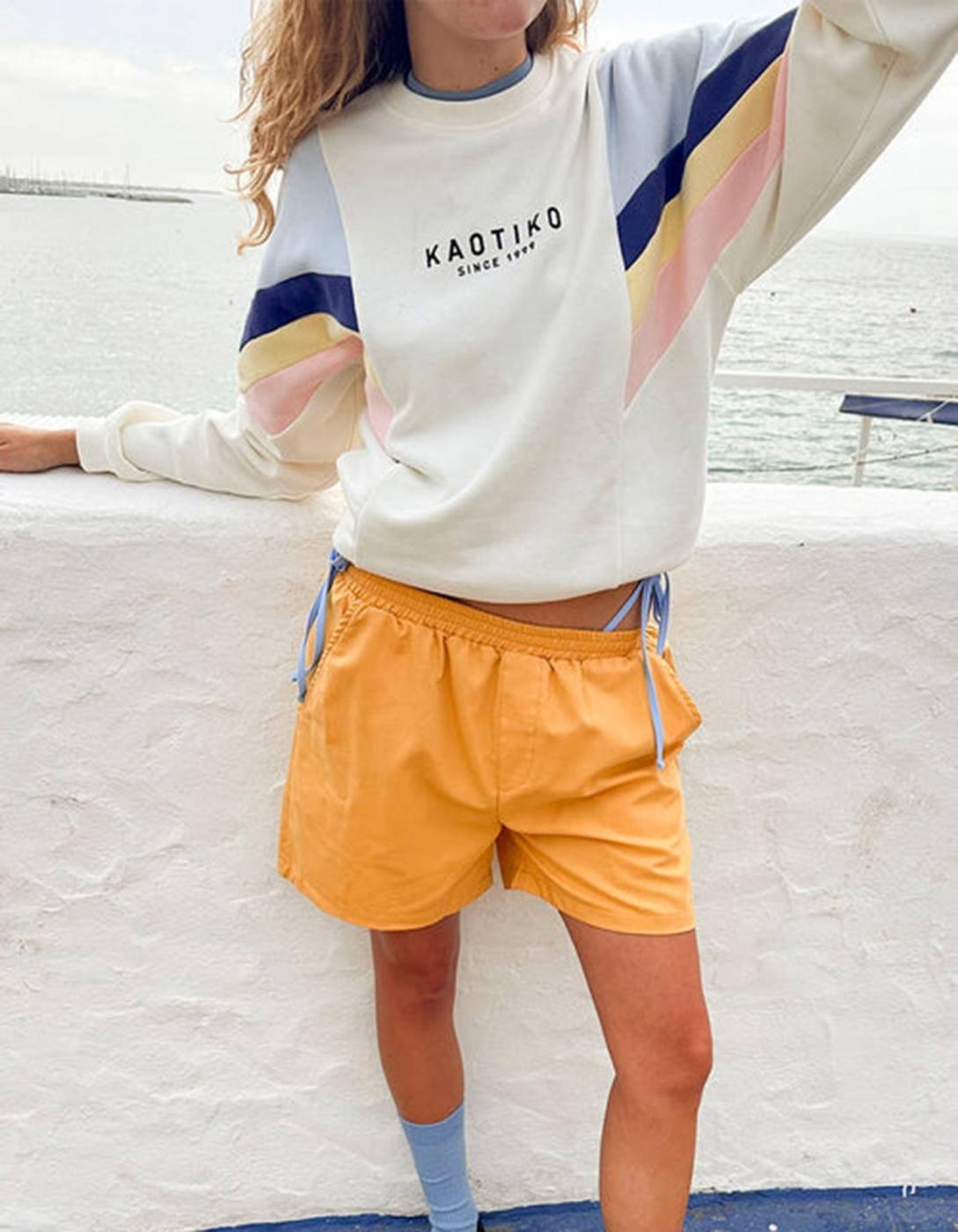 Sudadera KAOTIKO GINGER - Ivory/Blue/Navy/Rose/Yellow