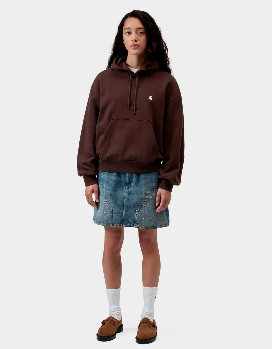 Sudadera W' HOODED CASEY - Palisander / Silver
