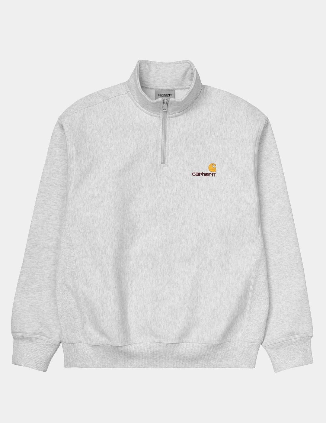 Sudadera ZIP AMERICAN SCRIPT - Ash Heather