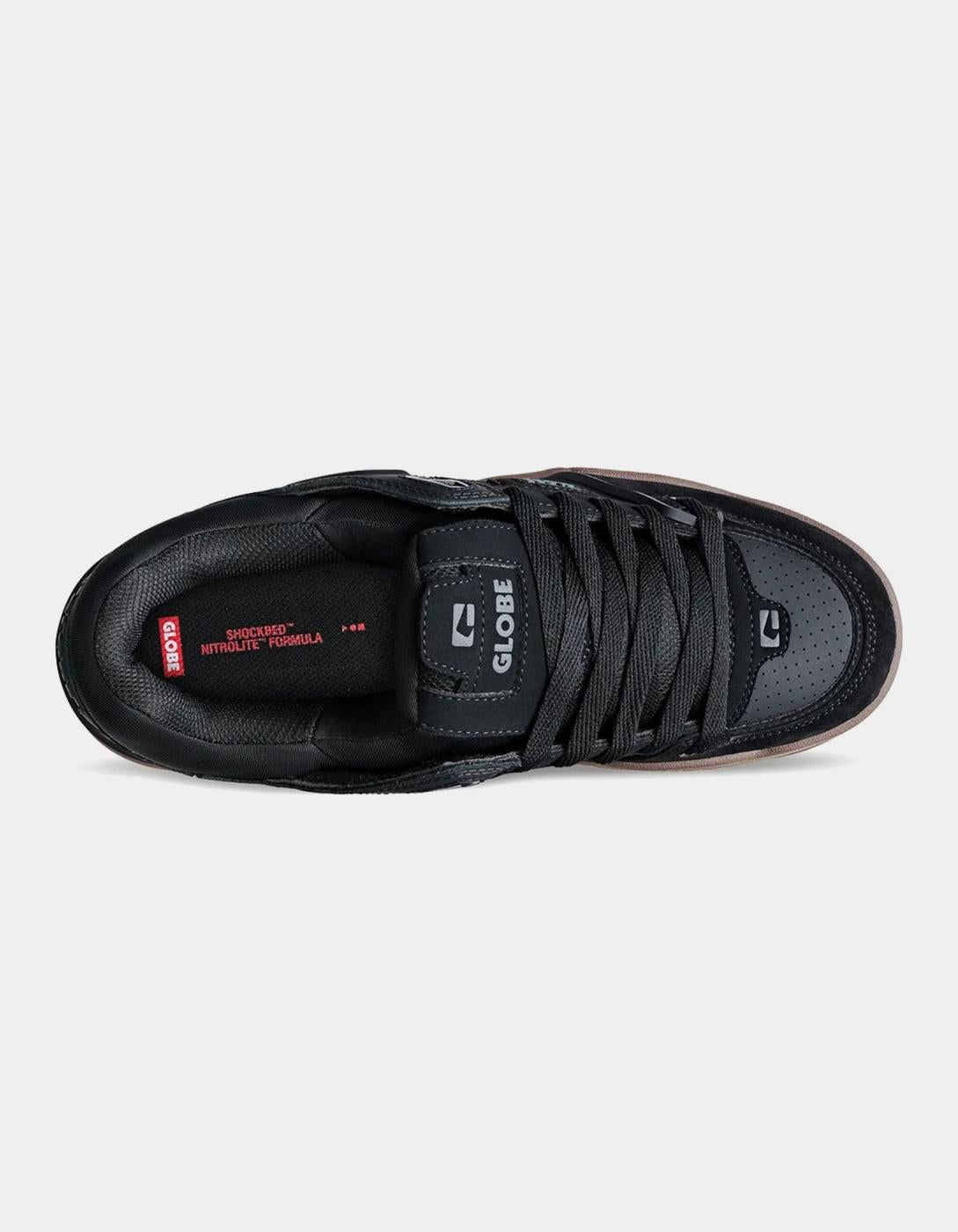 Zapatillas GLOBE FUSION - Black/Tobacco Gum