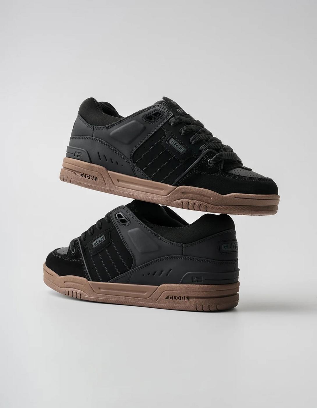 Zapatillas GLOBE FUSION - Black/Tobacco Gum
