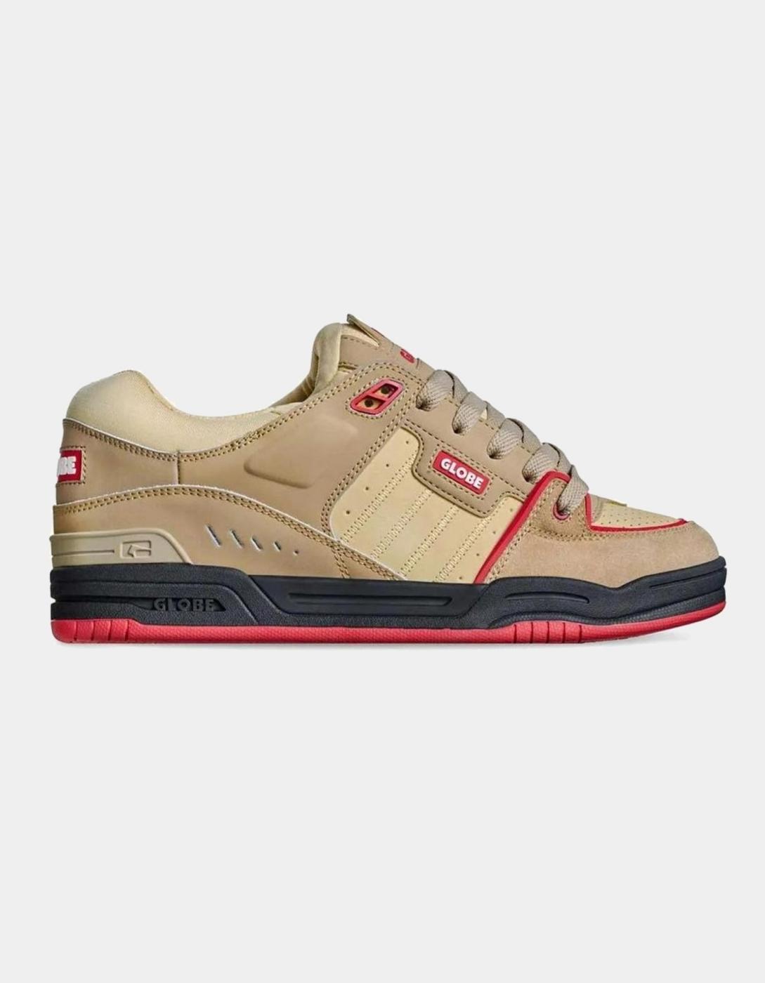 Zapatillas GLOBE FUSION - Khaki/Red