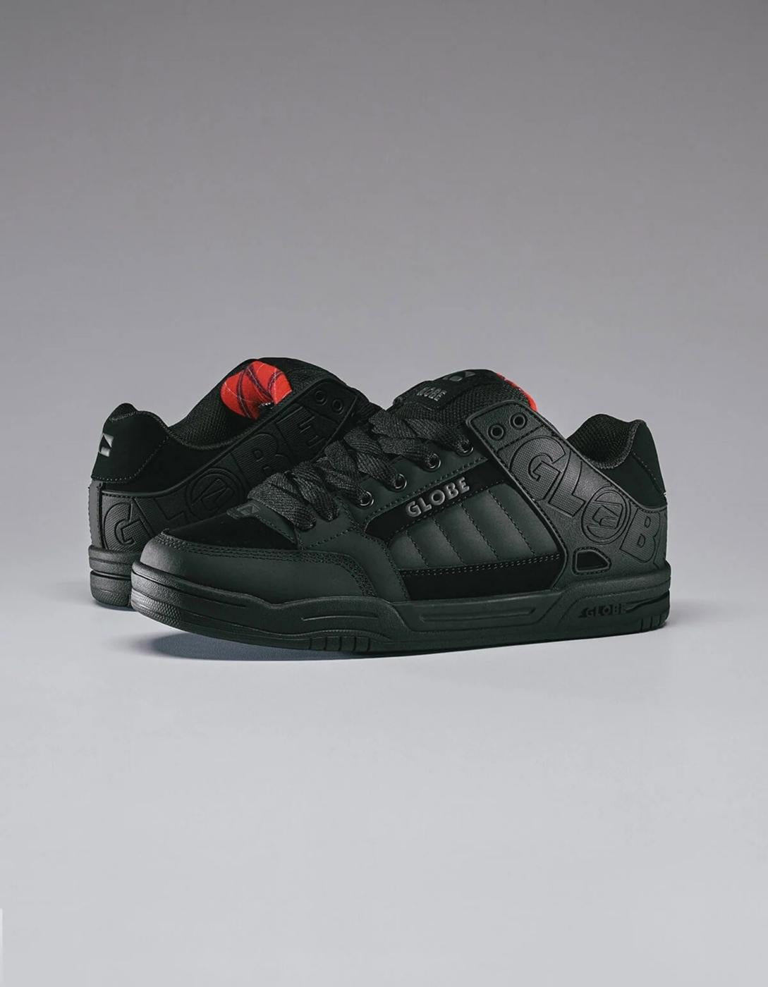 Zapatillas GLOBE TILT - Black/Red/Tartan