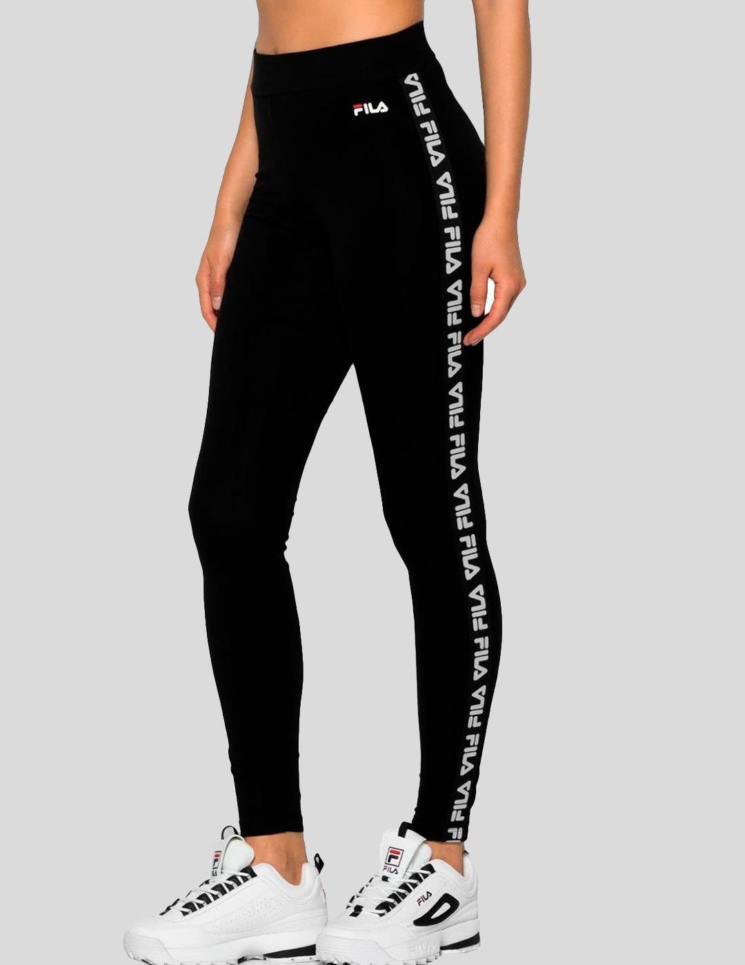 Mallas Deporte Mujer Leggings Fila Faunia Para Mujer Negros