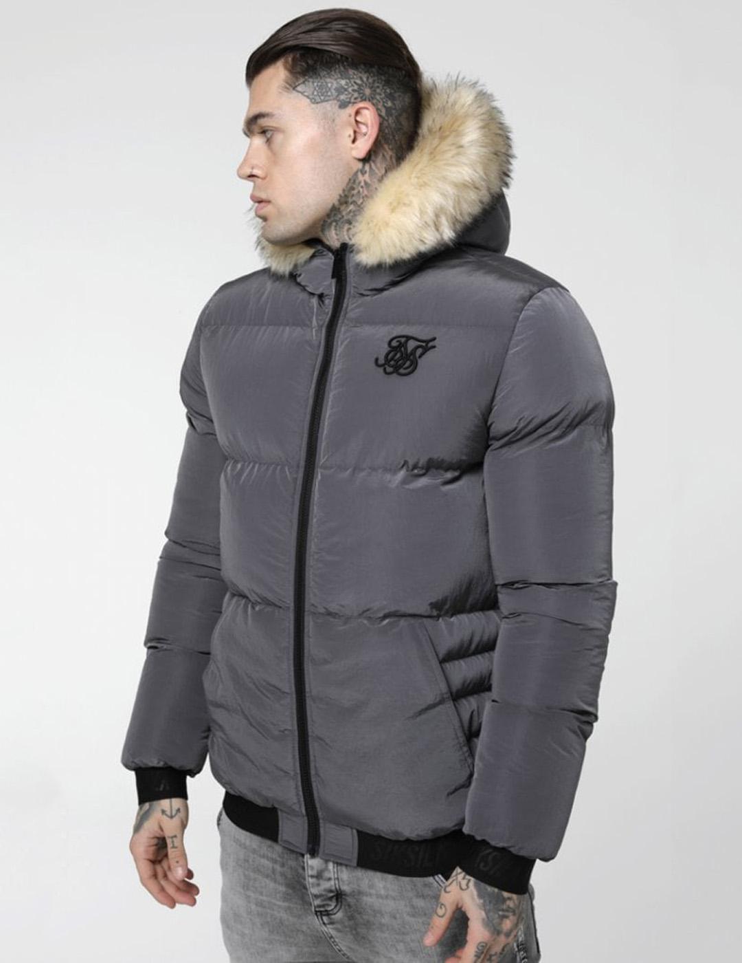 Fur Chaqueta Sik Silk Hombre Siksilk Abrigo Silk Silk Chaqueta