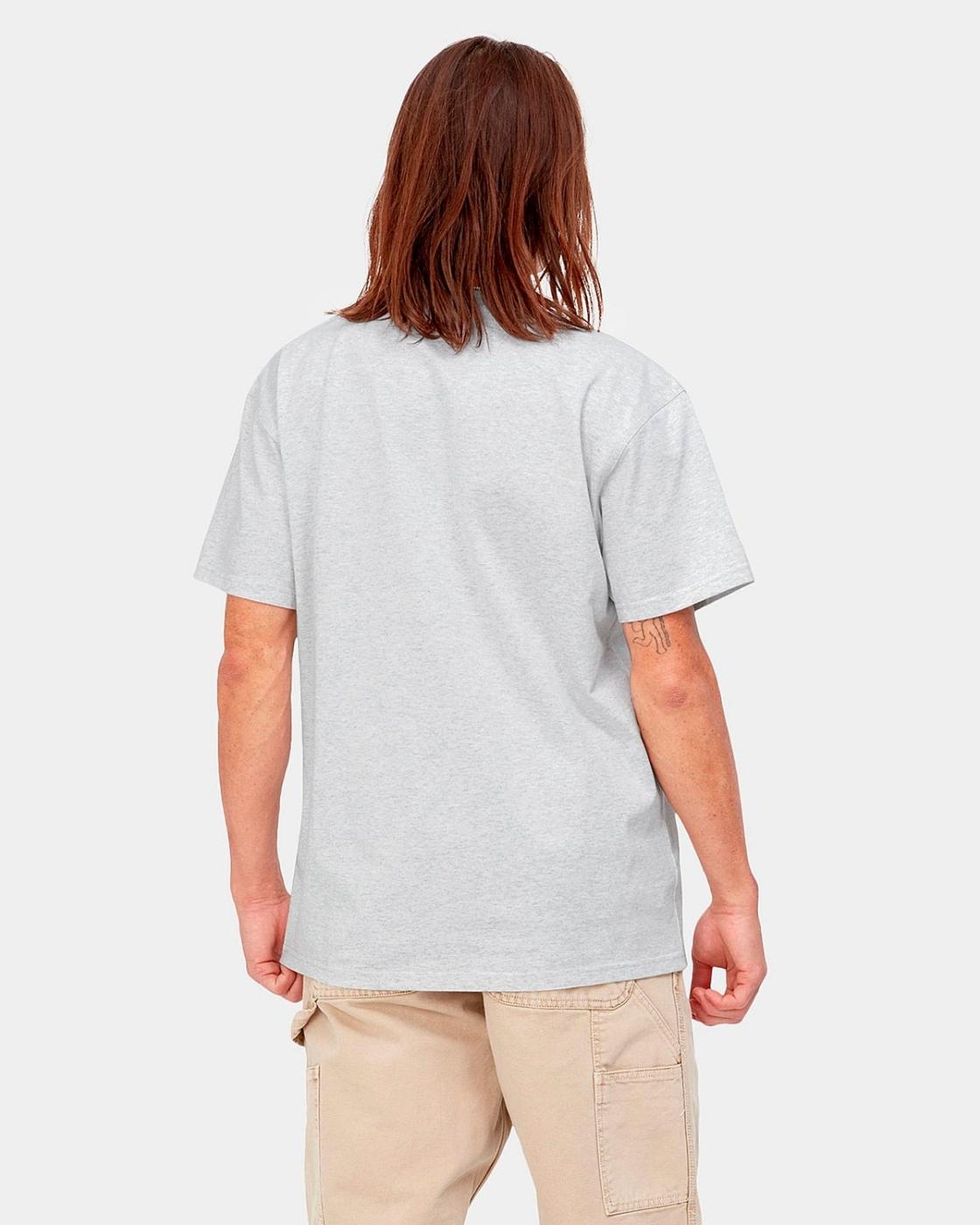 Camiseta CARHARTT AMERICAN SCRIPT - Ash Heather