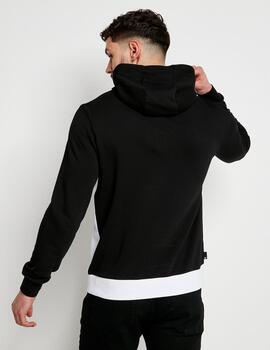 Sudadera Capucha 11 DEGRESS CUT & SEW TAPED - Black / White