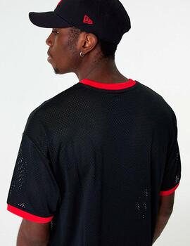 Camiseta MEW ERA LOGO MESH BULLS - Black