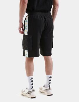 Bermuda KAPPA SANCIO - Black/White/Green Dusty