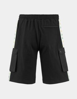 Bermuda KAPPA SANCIO - Black/White/Green Dusty