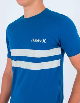 Camiseta HURLEY OCEANCARE BLOCK PARTY - Navy Blue