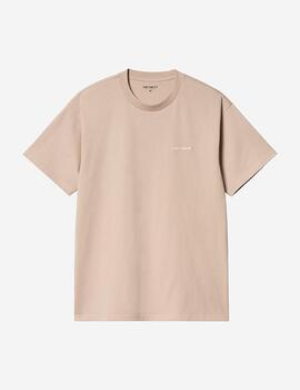 Camiseta CARHARTT SCRIPT EMBROIDERY - Wall/White