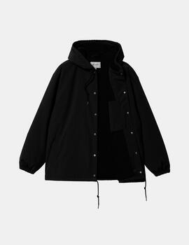 Cazadora CARHARTT HOODED COACH - Black/White