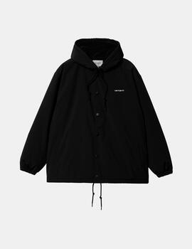 Cazadora CARHARTT HOODED COACH - Black/White