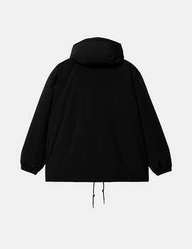 Cazadora CARHARTT HOODED COACH - Black/White