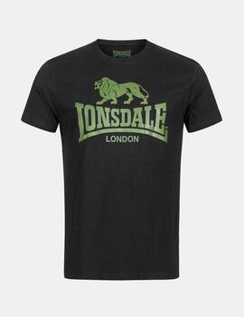 Camiseta LONSDALE LOGO - Black/Olive