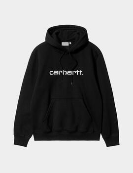 Sudadera Capucha CARHARTT SWEAT- Black / White