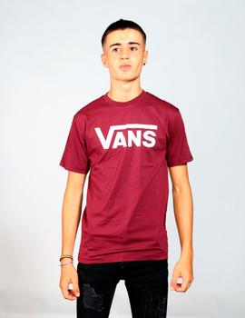 Camiseta VANS CLASSIC - Burgundy/White