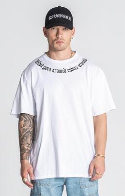 Camiseta GIANNI KAVANAGH KARMA OVERSIZED - Blanco