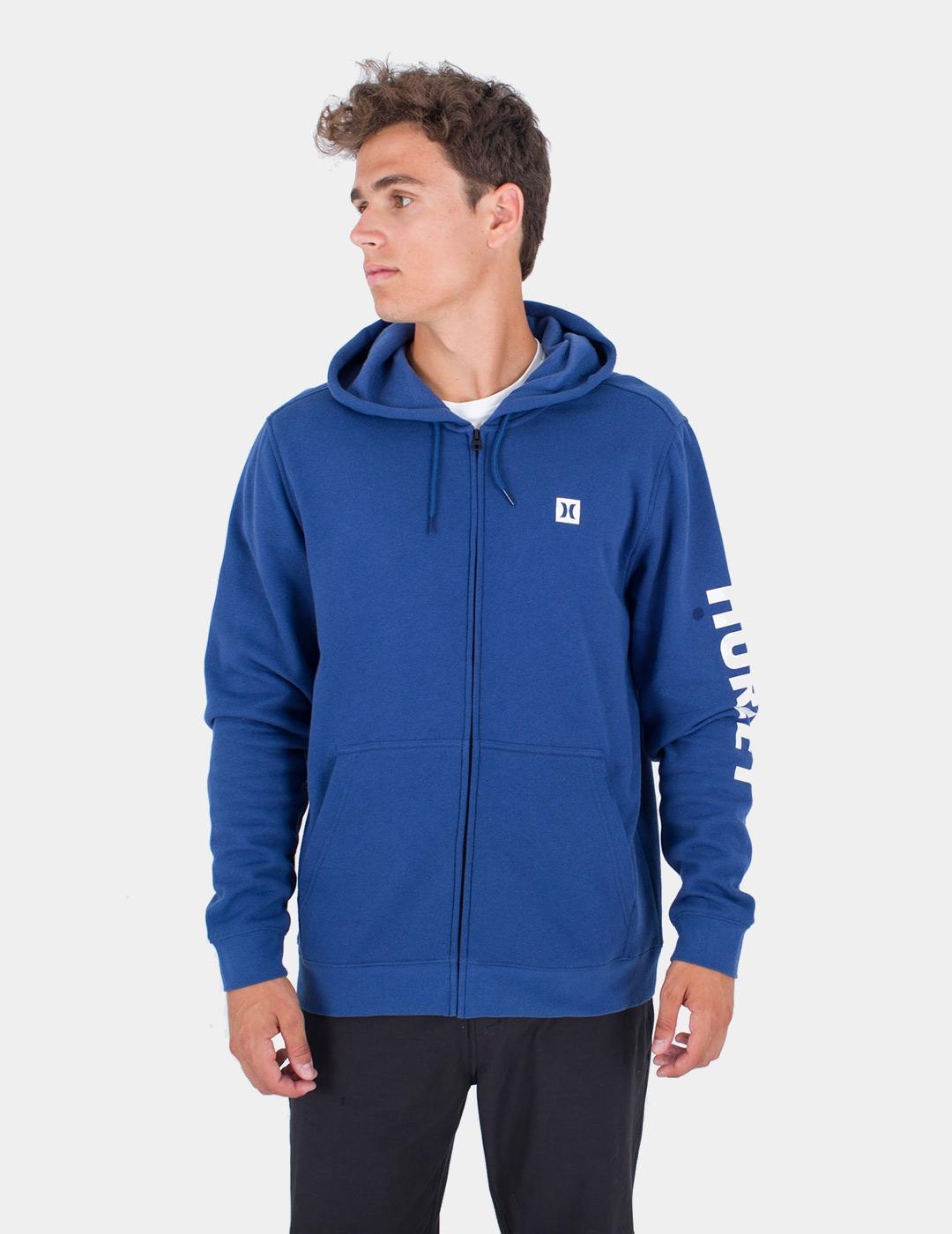 Sudadera Capucha Abierta HURLEY ICON BOXED - Blue Void