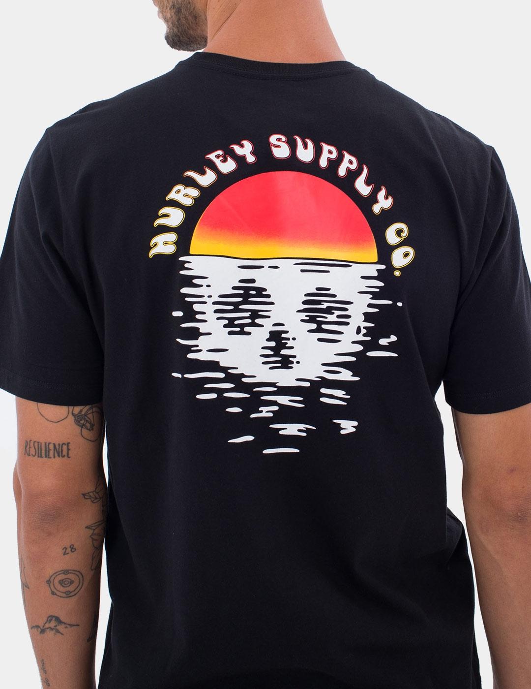 Camiseta HURLEY EVD SKULL DRIFTIN - Black