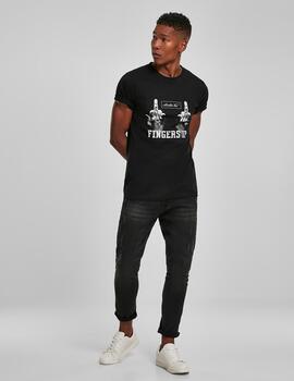 Camiseta MISTER TEE  FINGERS UP - Black