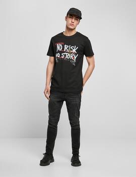 Camiseta MISTER TEE  NO RISK NO STORY - Black