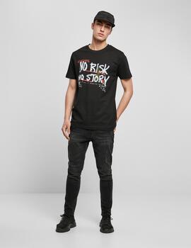 Camiseta MISTER TEE  NO RISK NO STORY - Black