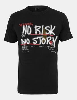 Camiseta MISTER TEE  NO RISK NO STORY - Black