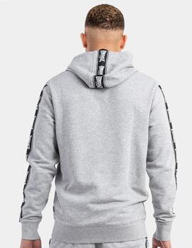 Sudadera Capucha Lonsdale SCOUSBURGH - Marl Grey/Black/Whit