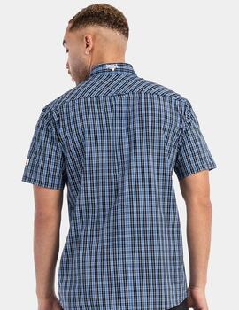 Camisa Lonsdale BRIXWORTH - Blue/White/Black