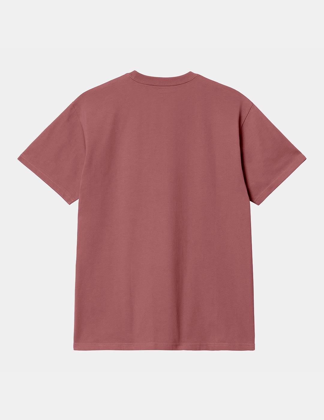 Camiseta CARHARTT CHASE - Dusty Fuchsia / Gold