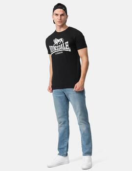 Camiseta Lonsdale SILVERHILL - Black/White