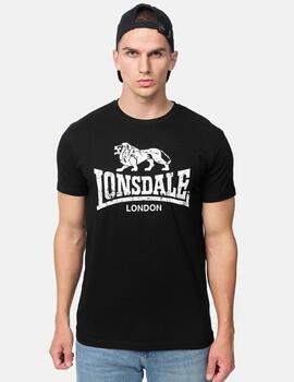 Camiseta Lonsdale SILVERHILL - Black/White