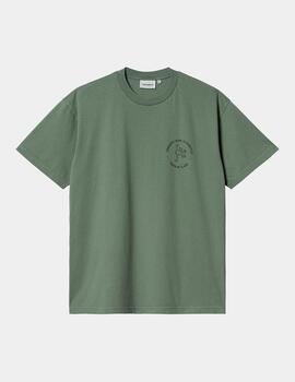 Camiseta CARHARTT STAMP - Duck Green / Black Stone