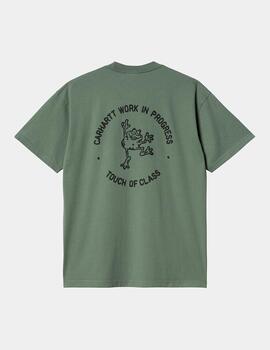 Camiseta CARHARTT STAMP - Duck Green / Black Stone