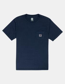 Camiseta ELEMENT BASIC POCKET PIGMENT - Naval Academy