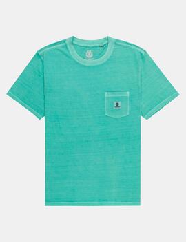 Camiseta ELEMENT BASIC POCKET PIGMENT - Lagoon