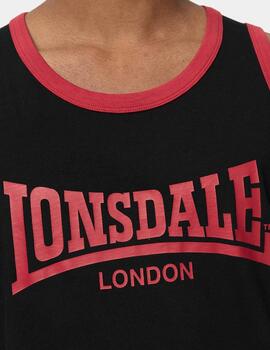 Camiseta LONSDALE Tirantes KNOCKAN - Black/Red