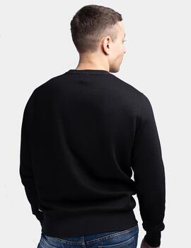 Sudadera Crew LONSDALE KERSBROOK - Black/Ecru